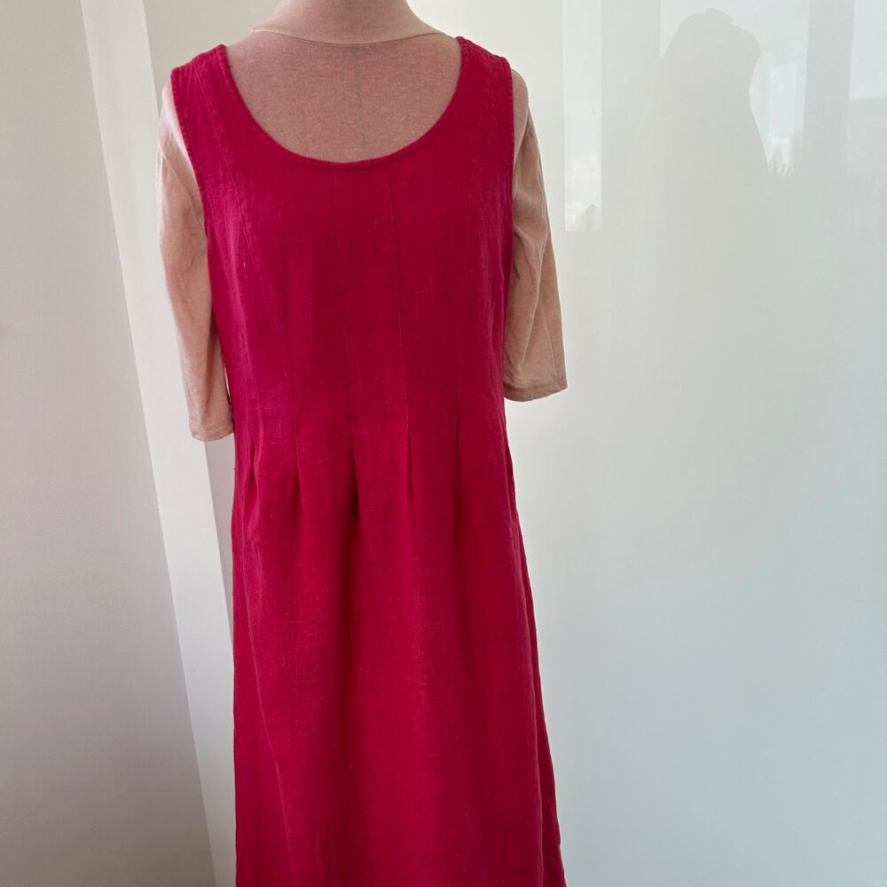 Laura Ashley Linen Dress Size 8